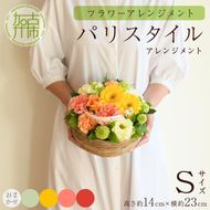 【フラワーアレンジメント】パリスタイルアレンジメント(Sサイズ)【5色カラバリ展開】【2402U03802】