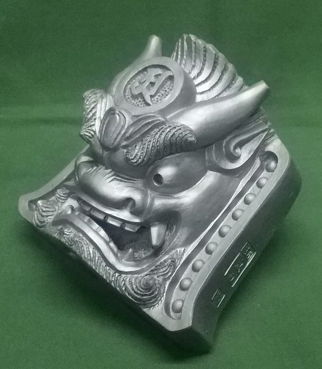 伝統工芸士の鬼師が作る守護鬼瓦シリーズ 守護鬼面(知恩院 隅鬼 伝統工芸士の鬼師が作る守護鬼瓦シリーズ 守護鬼面(知恩院 隅鬼