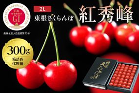 2025年GI東根さくらんぼ「紅秀峰」300g鏡詰め(2L) 東根農産センター提供 山形県 東根市 hi027-177-2