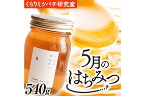 5月のはちみつ 540g KURARI くらりミツバチ研究室《90日以内に出荷予定(土日祝除く)》和歌山県 紀の川市 蜂蜜 ハチミツ 非加熱 純正生はちみつ トースト ヨーグルト---wsk_krrmhoney_90d_22_12000_1d---