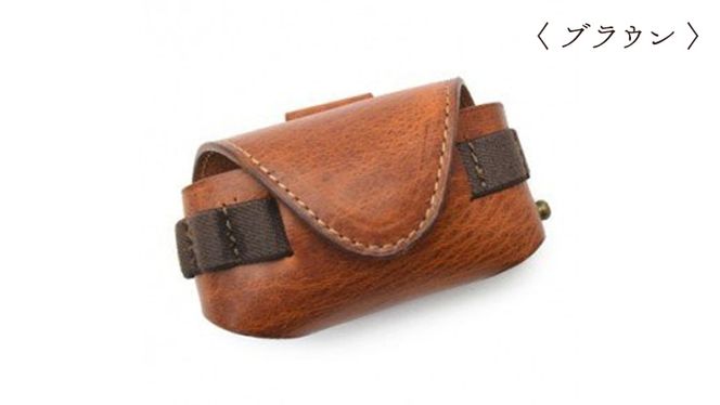 【サイフ工房ANDOU】ゴルフボールケース・横型＜ナイトブルー・ブラウン・オータムレッドから選択＞[AH003us]