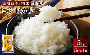 令和7年産 茨城県産 無洗米コシヒカリ　精米　5kg（5kg×1袋） ※離島への配送不可 ※2025年9月下旬～2026年7月下旬頃に順次発送予定