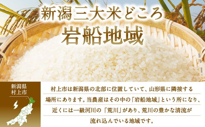 A4102 【令和5年産米】特別栽培米  新潟県岩船産 コシヒカリ 6kg