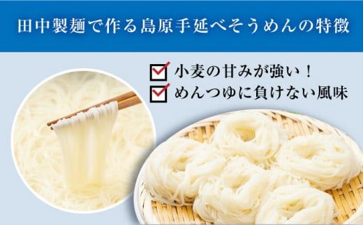 【田中製麺】 島原 手延べ そうめん なごみ 5束×2袋 (500g) / 南島原市 / 贅沢宝庫 [SDZ004]