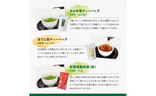 「六車農園」お茶Ｍセット 【 九州産 宮崎県産 川南町産 茶 お茶 ティーバッグ 国産茶 飲料 日本茶 飲みやすい 使いやすい 】 [G8702]