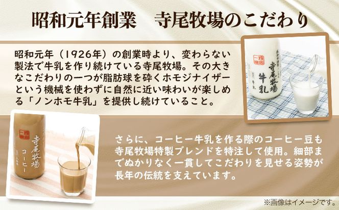 寺尾牧場のこだわり濃厚牛乳（ノンホモ牛乳）とコーヒーセット 3本セット 厳選館《90日以内に出荷予定(土日祝除く)》 和歌山県 日高町 濃厚牛乳 牛乳 ノンホモ牛乳 成分無調整 コーヒー コーヒー牛乳 セット---wsh_cgennhco_90d_22_16000_3p---