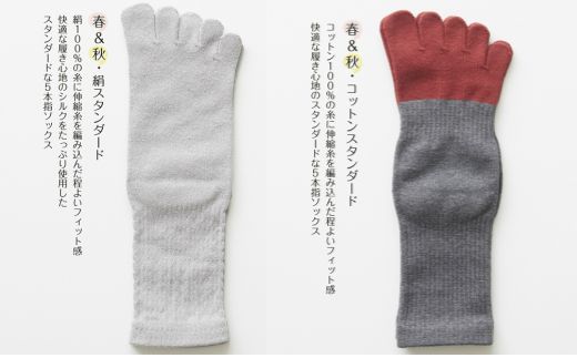 422.【5本指ソックス春夏秋冬セット(22-24㎝)】(A422-3)