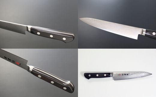 H62-01 兼常作 33層ダマスカス ペティナイフ 150mm 木鞘付 VG-10 ステンレス フルタング 持ち運びに便利 関の刃物 海外でも人気 KC-104～