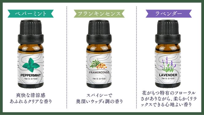 エッセンシャルオイル 天然100% 精油 10ml × 12本 (ペパーミント , フランキンセンス , ラベンダー , スイートオレンジ , レモングラス , ユーカリ , ローズ , ジャスミン , カモミール , サンダルウッド , ローズマリー , イランイラン ) アロマオイル アロマ 遮光瓶 香り リラックス 睡眠 ギフト プレゼント セット [BX047ya]