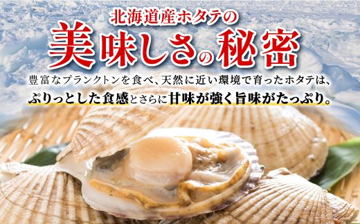 【食べて応援！】総合ランキング1位獲得! オホーツク産お刺身用ホタテ大サイズ（3S）【750g（250g×3）】