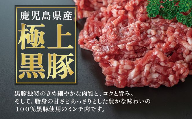 鹿児島県産【黒豚】ミンチ肉１ｋｇ【U714】