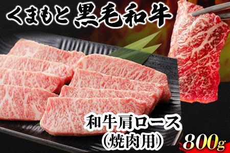 くまもと黒毛和牛 肩ロース 焼肉用 800g 肉のみやべ 《90日以内に出荷予定(土日祝除く)》 焼肉 チンジャオロースー チャーハン---sm_fmiyaryk_90d_22_28000_800g---