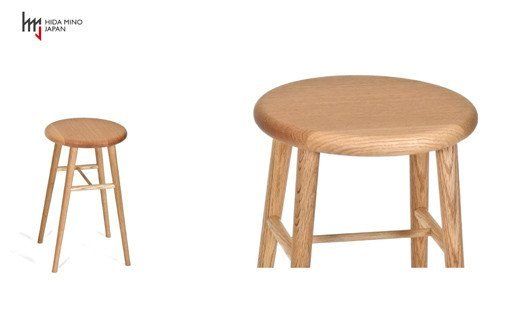 D75-03 トールスツール/サイドテーブル【オーク材】JCW73025O ONO