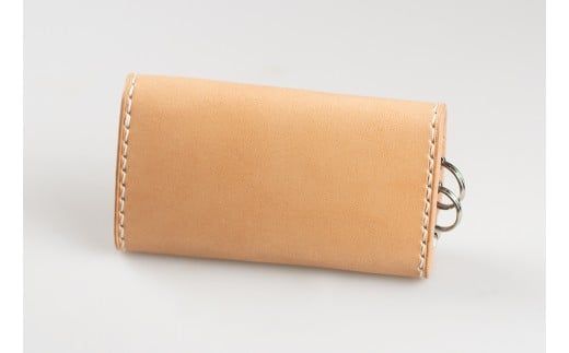 【CF】革工房「Sage-Leather」〇牛革キーケース(生成）　《30日以内に出荷予定(土日祝除く)》---sanagouchi_ksl_2_1k---