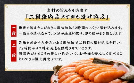 減塩辛子明太子 1kg （500g × 2） 