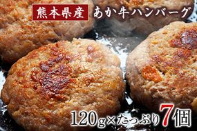 あか牛ハンバーグ《7-14日以内に出荷予定(土日祝除く)》熊本産あか牛を使用した贅沢ハンバーグたっぷり7個入り---oz_fschamburg_wx_r7_14000_840g---