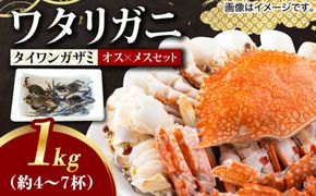 【先行予約】【2026年8月以降順次発送】豊前海産 タイワンガザミ 1kg (4〜7杯前後) オス メス セット 《築上町》【明青丸】 ワタリガニ 渡り蟹 蟹 カニ[ABCB002]
