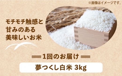 【全3回定期便】【令和7年産先行予約】 ひかりファーム の 夢つくし 3kg【2025年10月以降順次発送】【2024年10月以降順次発送】《築上町》【ひかりファーム】[ABAV033]