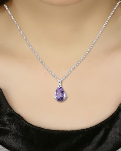 ローズアメジスト ペンダント 10ct Ag900(Pt100)（26323）BR-7