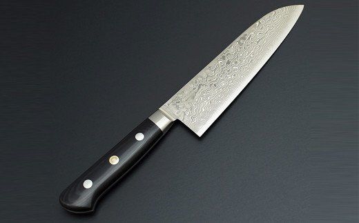 H165-03 フジタケ 粉末ハイス鋼 ダマスカス本鍛造 三徳包丁