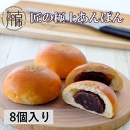 匠の極上あんぱん(8個入り)《 あんパン パン 粒あん 冷凍 個包装 小分け 》【2401I05946】