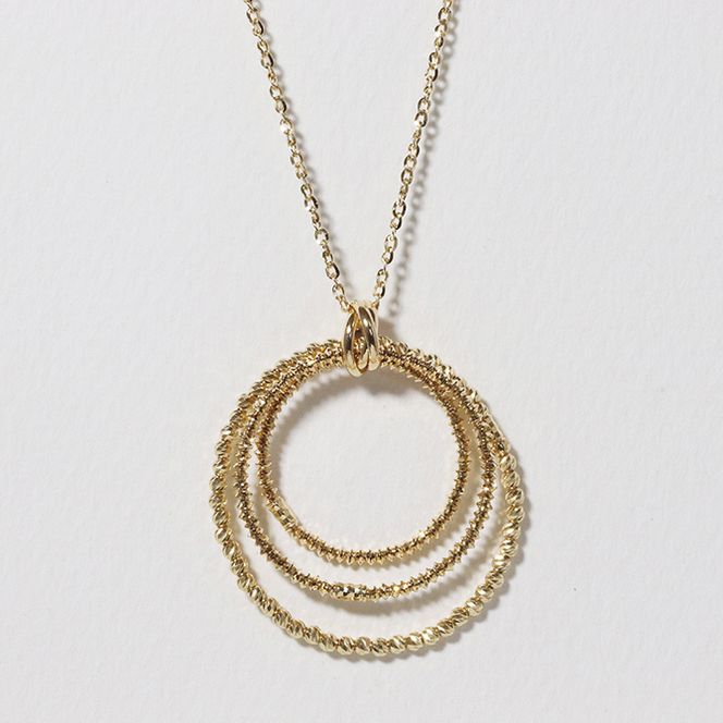 K18　ミラーボール華やかペンダント（小） BQ-126