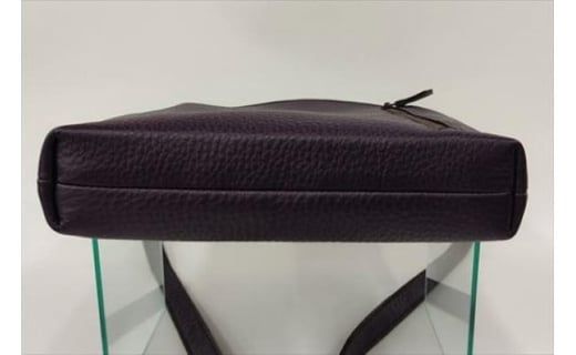 「鞄工房　香」シンプルショルダーバッグ パープル FAA3020