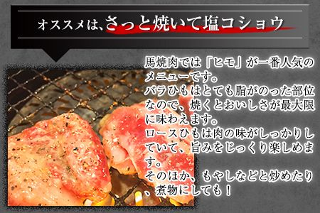 馬肉カルビ(馬肉バラひもorロースひも) 300g 《90日以内に出荷予定(土日祝除く)》肉のみやべ---sm_fmiyabakaru_90d_21_13500_300g---