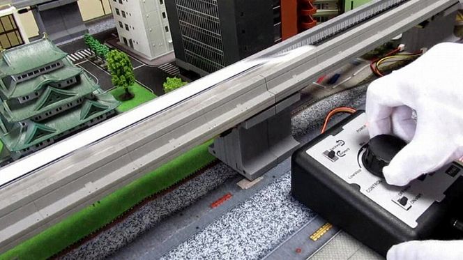 【JR東海監修済】Nゲージリニア　超電導リニアL０系 リニア 中央新幹線 Nゲージ ミニチュア 高速 磁気 浮上 鉄道 コントローラ 周回 H060-024