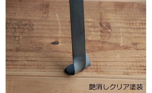 アイアンカウンターチェア(SEAT300)木材：ブラックウォルナット材×フレーム：2液ウレタン塗装　艶消しクリア アンティーク風インダストリアル Z061