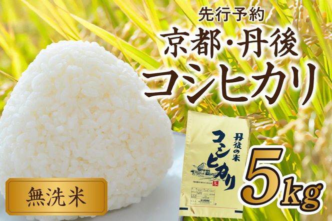 京都・丹後コシヒカリ 無洗米 5kg　米 お米 コシヒカリ ふるさと納税 無洗米 ふるさと納税 米 ふるさと納税 お米 ふるさと納税 コシヒカリ 農家応援 生産者応援 送料無料　HM00009