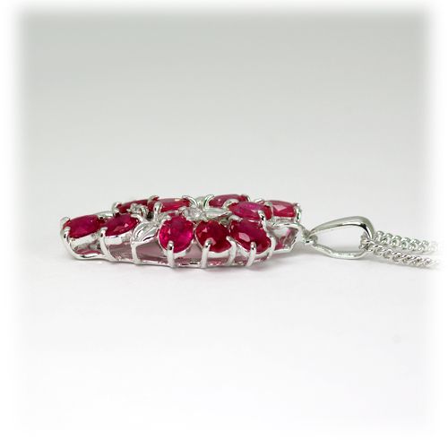 ルビー ペンダント 1.5ct Ag900(Pt100) （16927）　BR-52
