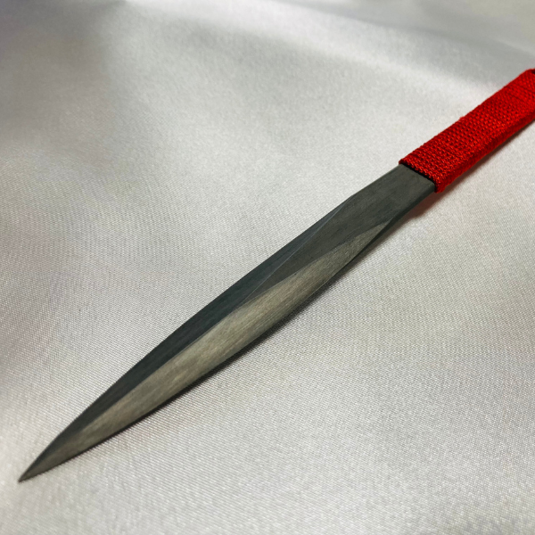 【冨岡慶正】刀鍛冶が作る「玉鋼製ペーパーナイフ」（桐箱付き）【レッド】060-001
