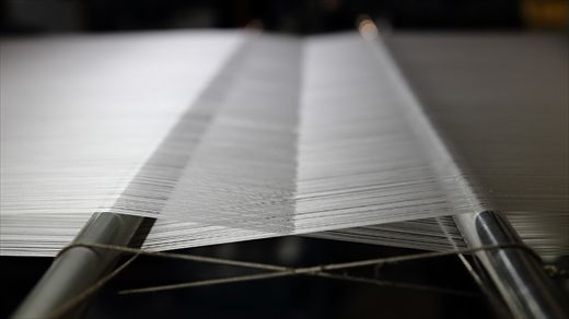 郡内織物「富士桜工房」シルクネクタイ紺無地 三段縞 ネイビー FAA1054