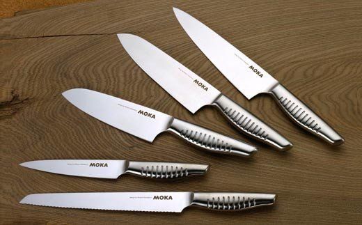 H18-30 MOKA 小三徳包丁 オールステンレス	