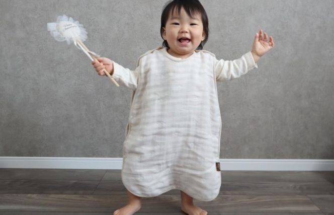 G1991 【eclat bebe】泉州南部織 4重ガーゼ スリーパー（PiGy）＜スピード発送＞