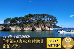 【メディアで多数紹介】ハーバーハウスかなめの『季節の表松島体験』宿泊プラン(大人1人、1泊2食付)|06_rkk-061501