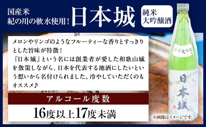 日本城 純米大吟醸酒 純米吟醸酒 根来 飲み比べセット 720ml×2本セット 厳選館《90日以内に出荷予定(土日祝除く)》 和歌山県 日高町 酒 純米吟醸 飲み比べ 1440ml 純米大吟醸酒 純米吟醸酒---wsh_genngjk_90d_22_15000_2p---