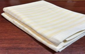 099H1454 国内製造 ガーゼバスタオル 2枚（イエロー）薄手 60×120cm【泉州タオル 国産 吸水 普段使い シンプル 日用品】