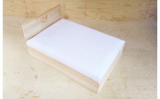 099H2192 手作り木製 お人形用ベッド