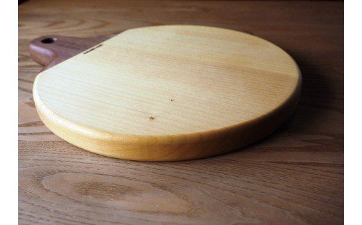 銀杏のまな板/丸型手付き37×30×2.7cm/耐水加工済_1249R