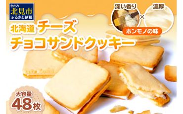 北海道 チーズチョコサンドクッキー 48枚 ( クッキー チーズ スイーツ お菓子 チョコサンド )【101-0003】