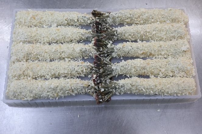 159-2020-06　大海老フライ２０尾（約1kｇ）【 エビフライ 海老フライ エビ 海老 フライ 冷凍 冷凍食品 神奈川県 大磯町 ブラックタイガー 大海老 洋食 進物用 お惣菜 父の日 お歳暮 ギフト 贈答品 食品 増粘多糖類 母の日 ディナー 誕生日 忘年会 】