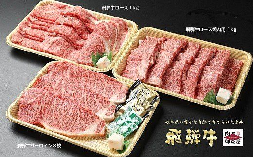 44.A4〜A5等級「飛騨牛食べ比べセット 豪華14品目」冷蔵配送・焼肉・しゃぶしゃぶ・すき焼き