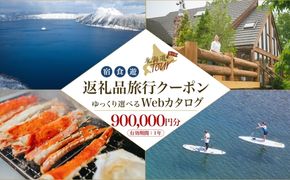 【北海道ツアー】996. 後から選べる旅行Webカタログで使える！ 北海道弟子屈町 旅行クーポン（900,000円分） 旅行券 宿泊券 飲食券 体験サービス券 3000000円