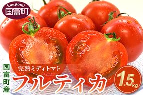 予約受付＜国富町産 完熟ミディトマト「フルティカ」1.5kg＞2025年1月上旬～5月下旬迄に順次出荷【 トマト 新鮮 野菜 先行予約 農家直送 季節物 数量限定 季節限定 サラダ 1.5キロ 】【b0727_sn】