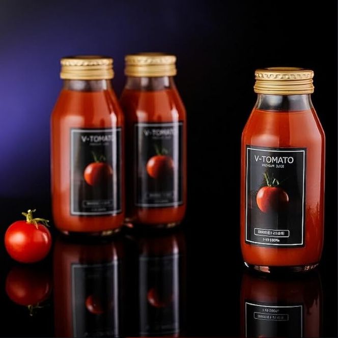 フルーツトマトジュース180ml（V-TOMATOジュース）6本セット【野菜　飲料　高糖度】 ※着日指定不可