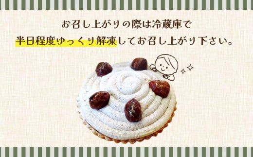 【2026年1月～発送】【舌にあふれる季節感♪こだわりのサクサクタルト】モンブランチョコレートのタルト / タルト チョコ モンブラン 18cm 南島原市 / アトリエジジ [SAA006]