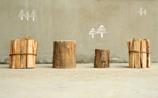 ≪キャンプにおすすめ！≫スウェーデントーチ（小）、薪5㎏（広葉樹）キャンプストーブ・焚き火用、スモーク用チップ30gセット【01122】