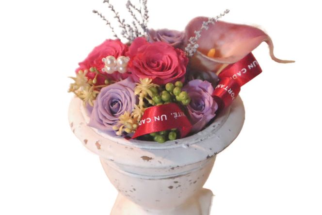 プリザーブドフラワー アレンジ 箱付 ボックス 花 長期 [littleprincess 石川県 宝達志水町 38600155]